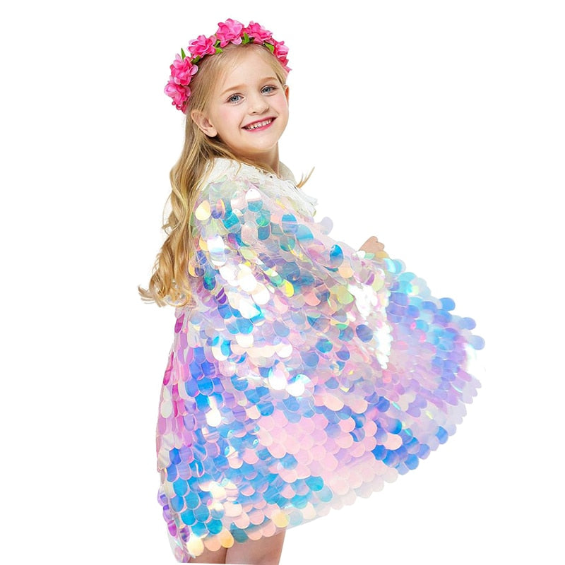 Glitter Sequin Fairy Princess Shawl