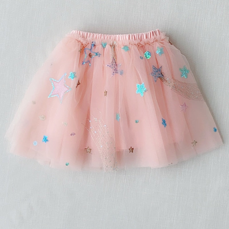 Stars Sequined Princess Skirt