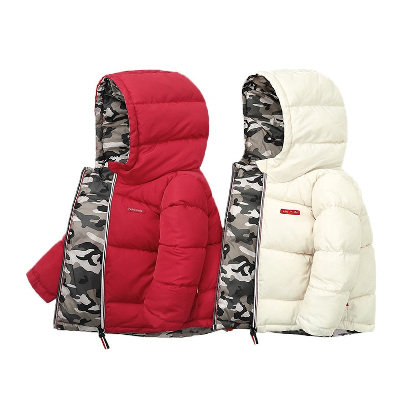 Camouflage Double-Sided Down Jacket