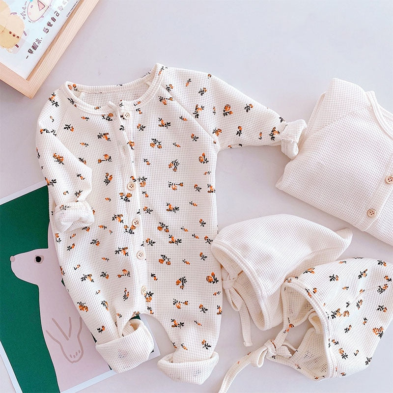 Cotton Long Sleeve Baby Jumpsuit