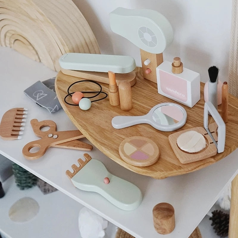 Wooden Makeup Pretend Toy Set